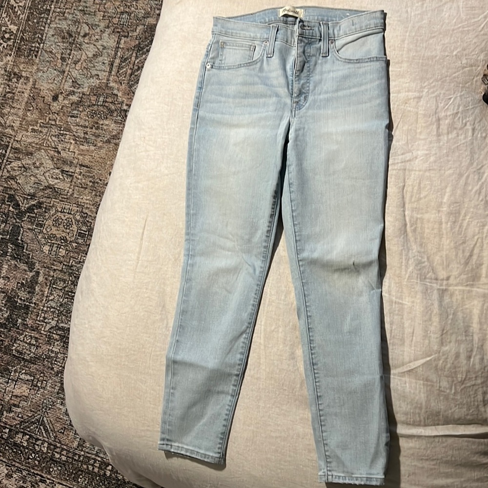 Madewell 9” mid rise skinny crop